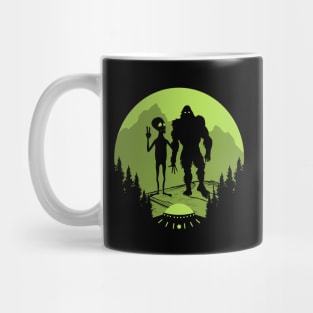 Bigfoot Ufo And Alien Mug